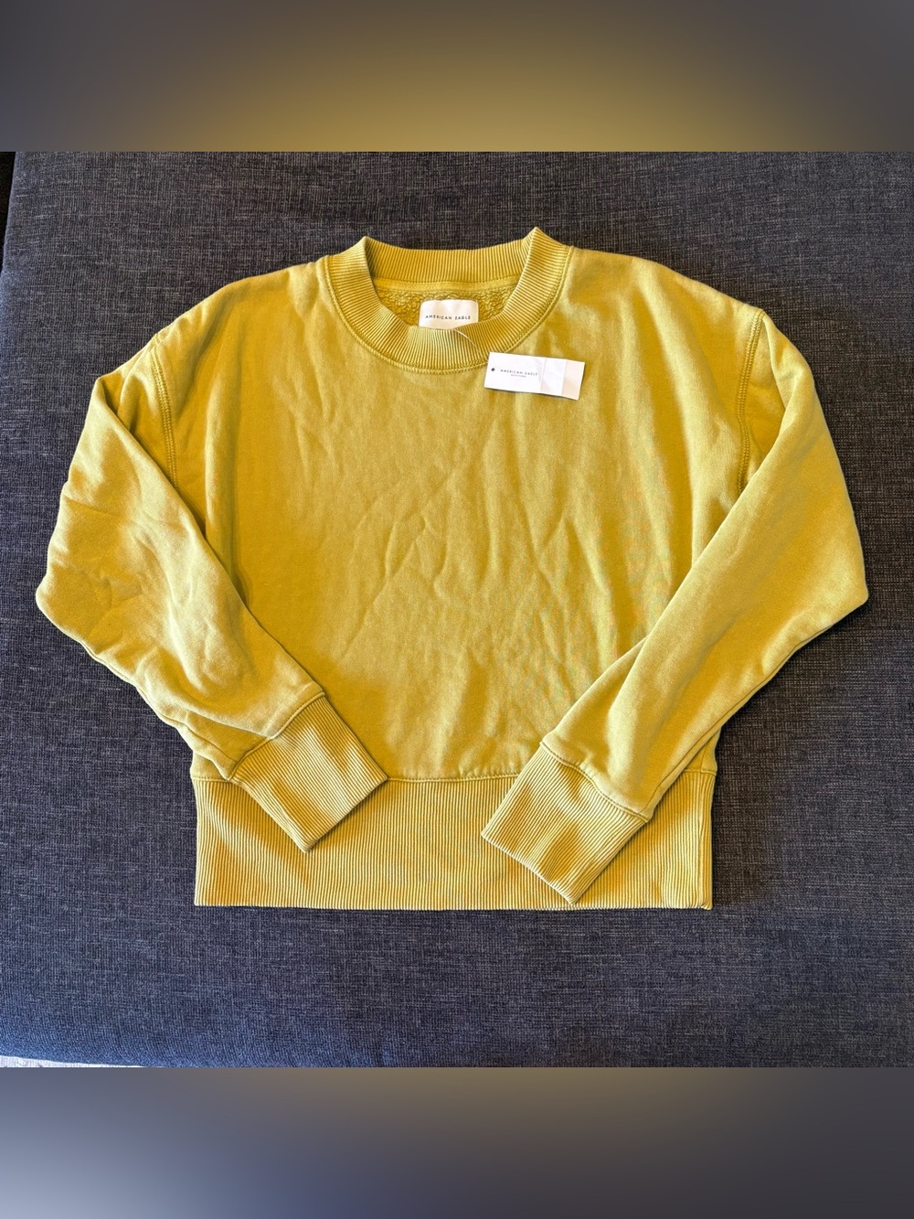 Cozy Fall Autumn Mustard Yellow Sweater Minimalist layering casual Size M